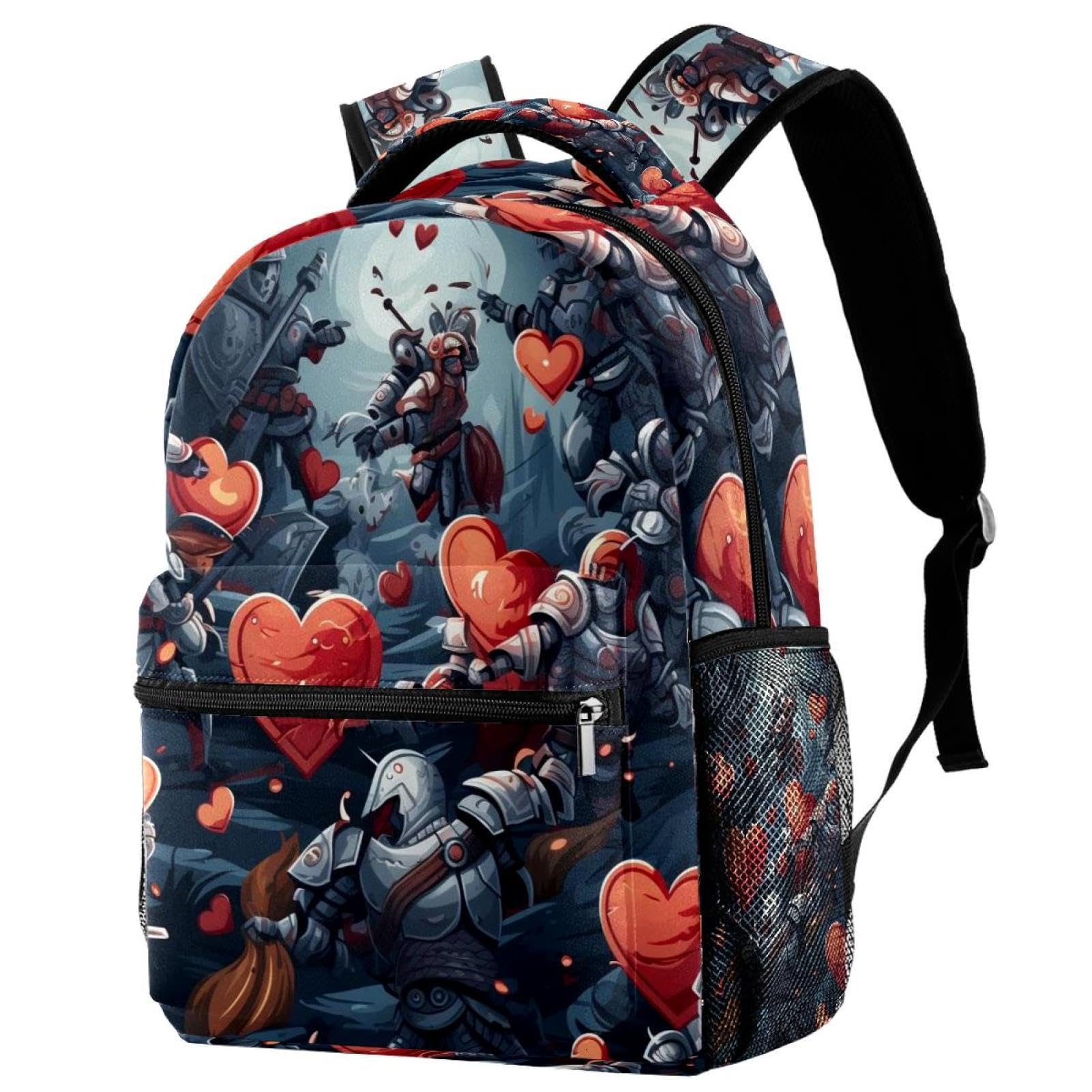 Sac à dos pour lycée et randonnée multicolore grand format 40cm