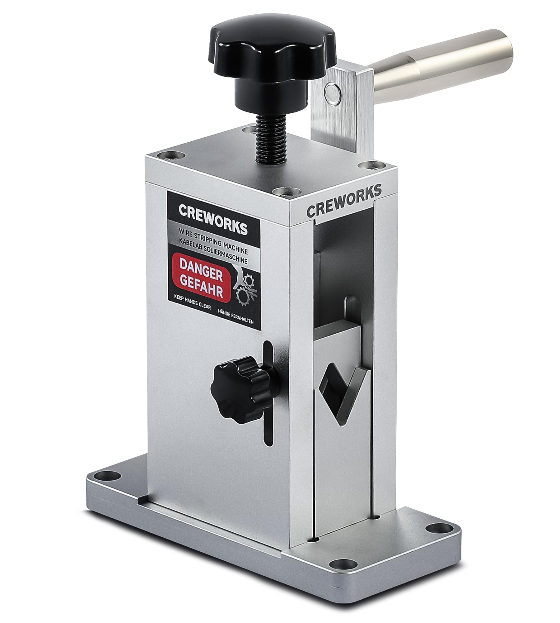 Manual Wire Stripper Machine with Adjustable Feed Hole, Portable Cable Wire Stripper for Scrap Copper Wire Recycling - Drill Powered, Copper Wire Stripping without Replacing Hole Plates