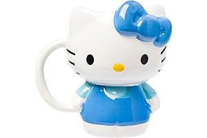 Hello Kitty Blue Ceramic Mug: Perfect for Kitty-Themed Festivities