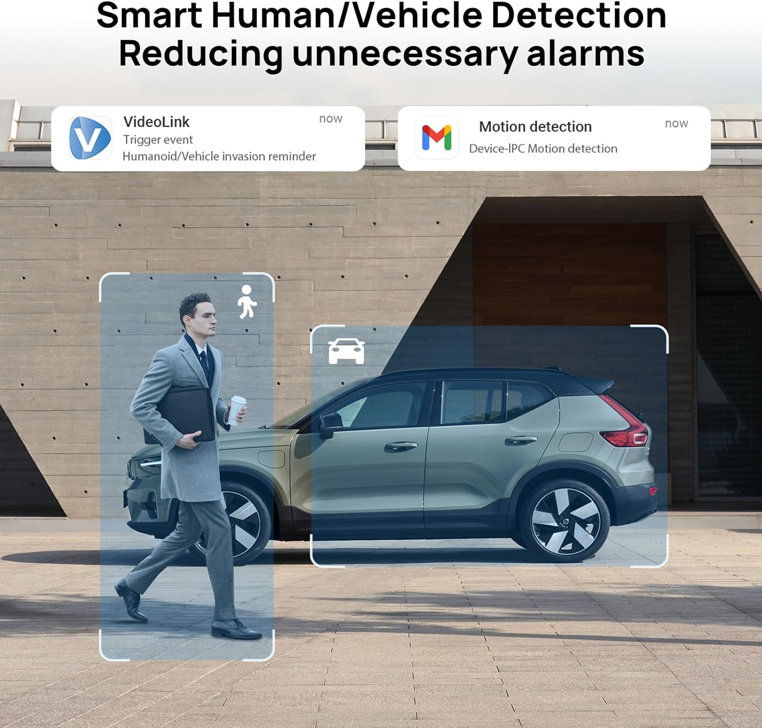 PANOEAGLE 5MP IP POE Camera,Turret Security Camera Outdoor, AI Human/Vehicle Detection, 98ft EXIR Night Vision, Outdoor Security Camera with Wide Angle 2.8mm Lens(105°), IP67