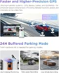 VIOFO A229 Pro 3 Chaîne 4K HDR Dash Cam, double STARVIS 2 Capteurs IMX678 & IMX675, 4K+2K+1080P Caméra avant intérieure et arrière triple voiture, 5GHz WiFi GPS, Contrôle de la voix, 24H Mode de stationnement, support 512GB Max