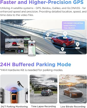 Bundle: VIOFO A229 Pro 2CH + 256GB Card + HK4 with 8pcs Fuse Tap VIOFO A229 Pro 4K HDR Dash Cam, Dual STARVIS 2 IMX678 IMX675, 4K+2K Front and Rear Car Camera, 2 Channel with HDR, 5GHz WiFi GPS
