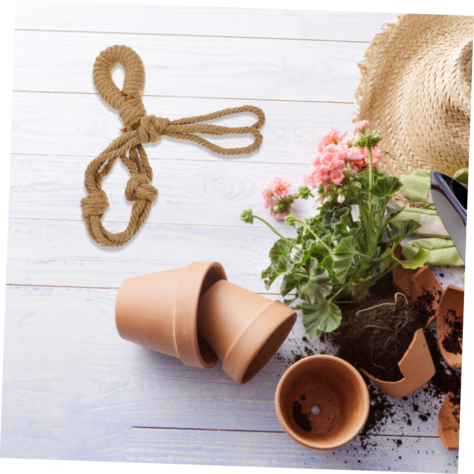 POPETPOP 20pièces Housses De Suspension Macramé Réglables pour Pots De De Coton Décoration Intérieure Et Extérieure pour Et Patios