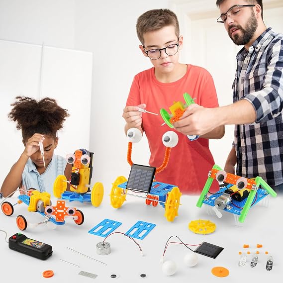 11 Set STEM Science Kits, Robotics Activities Projects Experiments for Kids, Build a Robot Kit for Girls, DIY Crafts for Boys 7+ Year Old, Engineering Toys Electronic Gifts for 6-12 yr