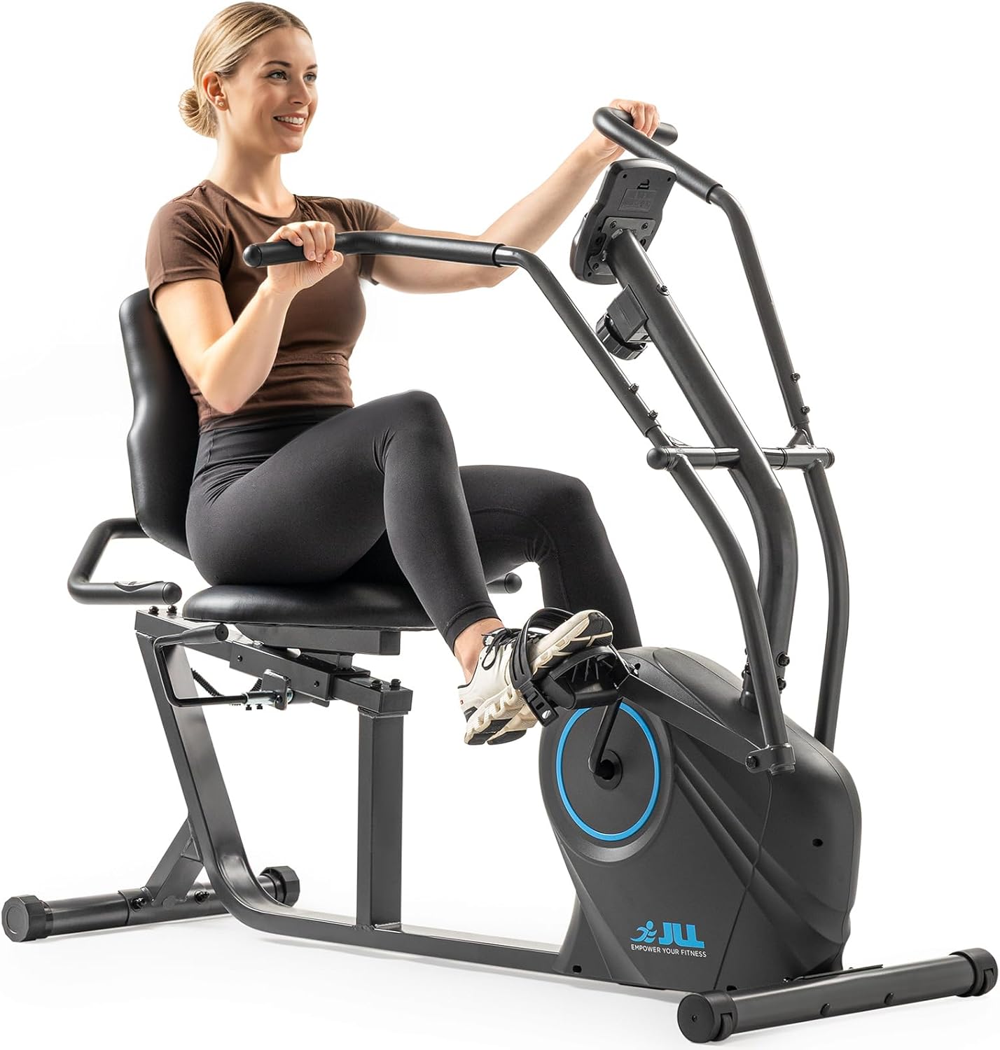 JLL Smart Cross Trainer Recumbent Exercise Bike with Arm Exercisers
