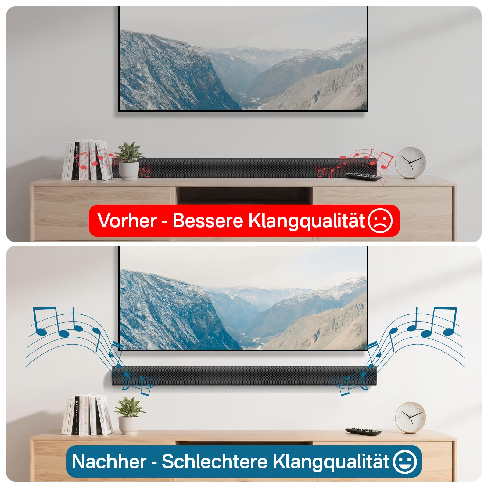 notiela Heavy-Duty uchwyt na soundbar do Sonos Arc i Sonos Arc Ultra uchwyt ścienny - pływająca metalowa półka do Sonos Arc i Arc Ultra, łatwy w montażu uchwyt ścienny Soundbar