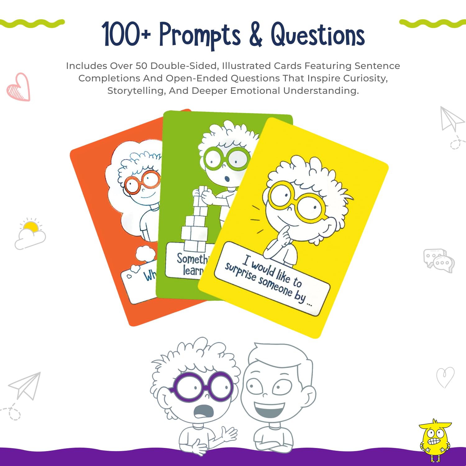 Let's Talk Conversation Starter Cards for Kids | 100+ Prompts