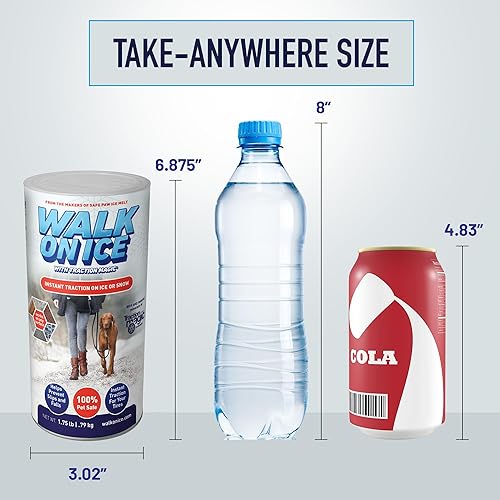 Miniatura 3 de Walk on Ice - Agarre instantáneo para nieve y hielo, evita resbalones y caídas, seguro para niños, mascotas y automóviles, mezcla mineral única