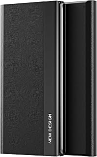 TINGYR Para Capa Xiaomi Poco F5 Pro, Capa Smart Ultra Slim, Anti-Riscos, Fecho Magnético, Função de Suporte, Capa Para Xiaomi Poco F5 Pro.(Preto)