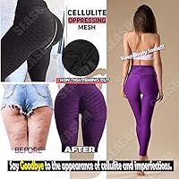 Vista 135 de SEASUM - Pantalones de yoga de cintura alta para mujer, con control de abdomen y realce de glúteos, leggings favorecedores para entrenar y correr
