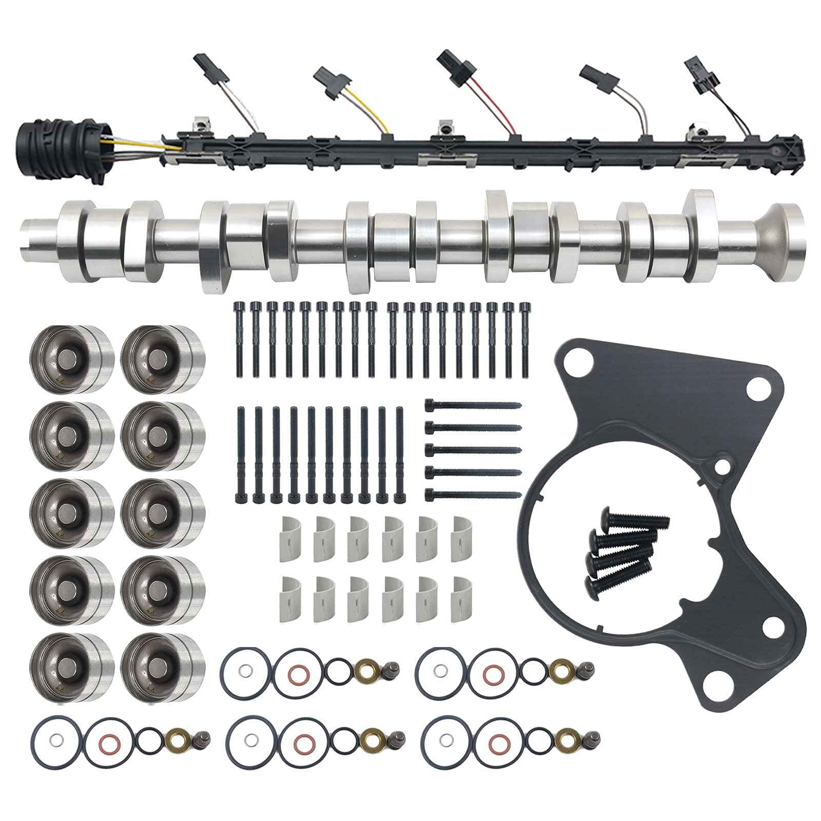 Verdrahtungssatz Nockenwelleninjektor Ersatz für Transp0rter T5 2.5 TDi AXD AXE BAC BLJ BLK 070109101P 070103673BGLB