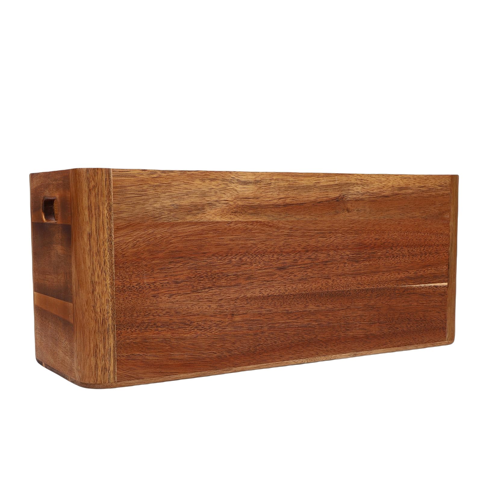 Ausla Utensilienhalter, Küchenutensilienhalter aus Holz mit 4 Fächern, Herausnehmbaren Trennwänden, Besteck-Organizer für Löffel, Gabeln und Kochutensilien, 15,75 X 5,91 X 6,69 Zoll