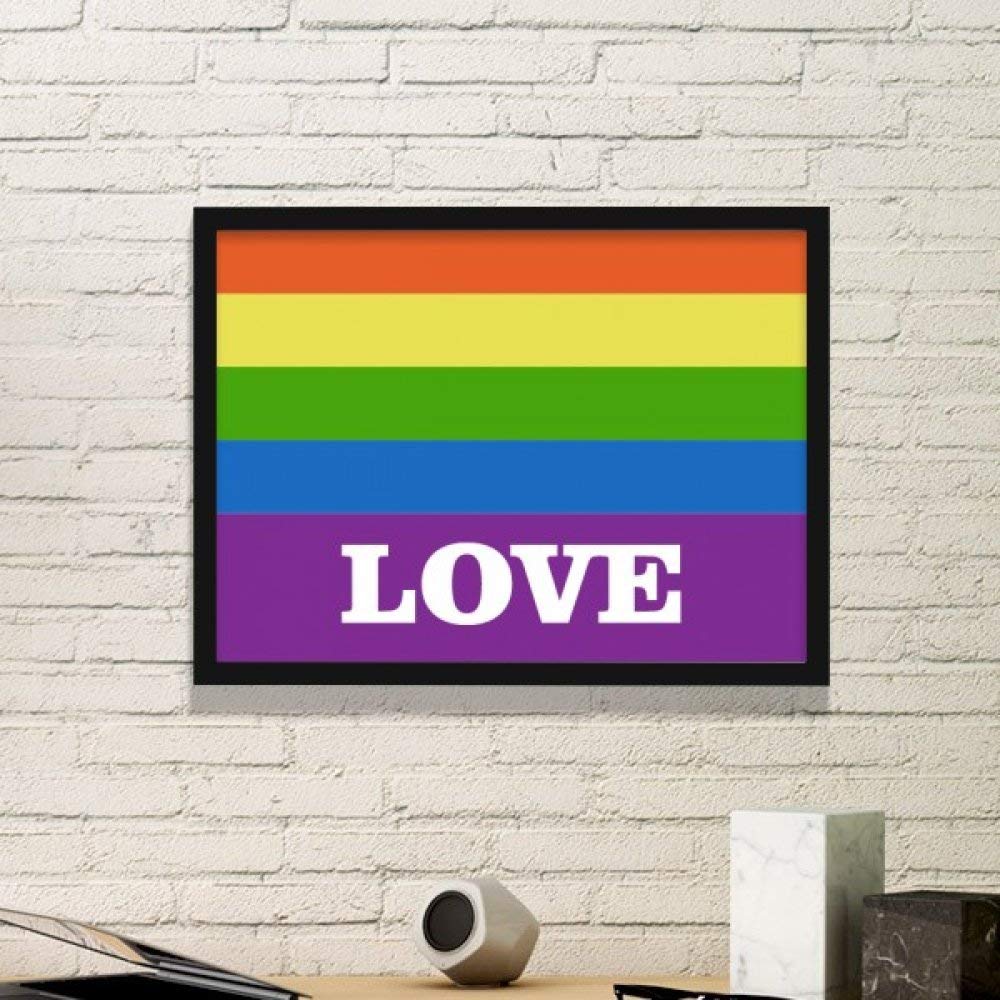 Décoration murale LGBT avec affiche d'art et cadre noir moyen pour sublimer votre intérieur