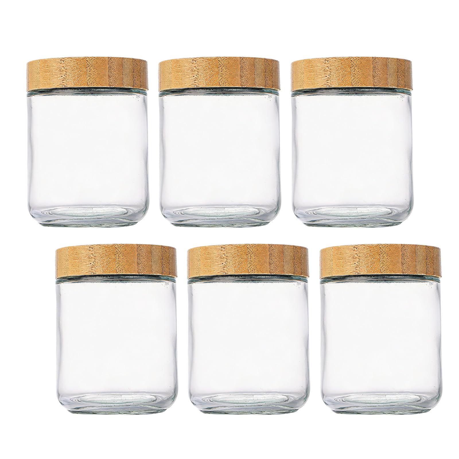Zxfdsfdbnm Clear Glass Meals Prep Container with Secure Lids for Salads and Offices Lunches Homebrewed Preserve Jar