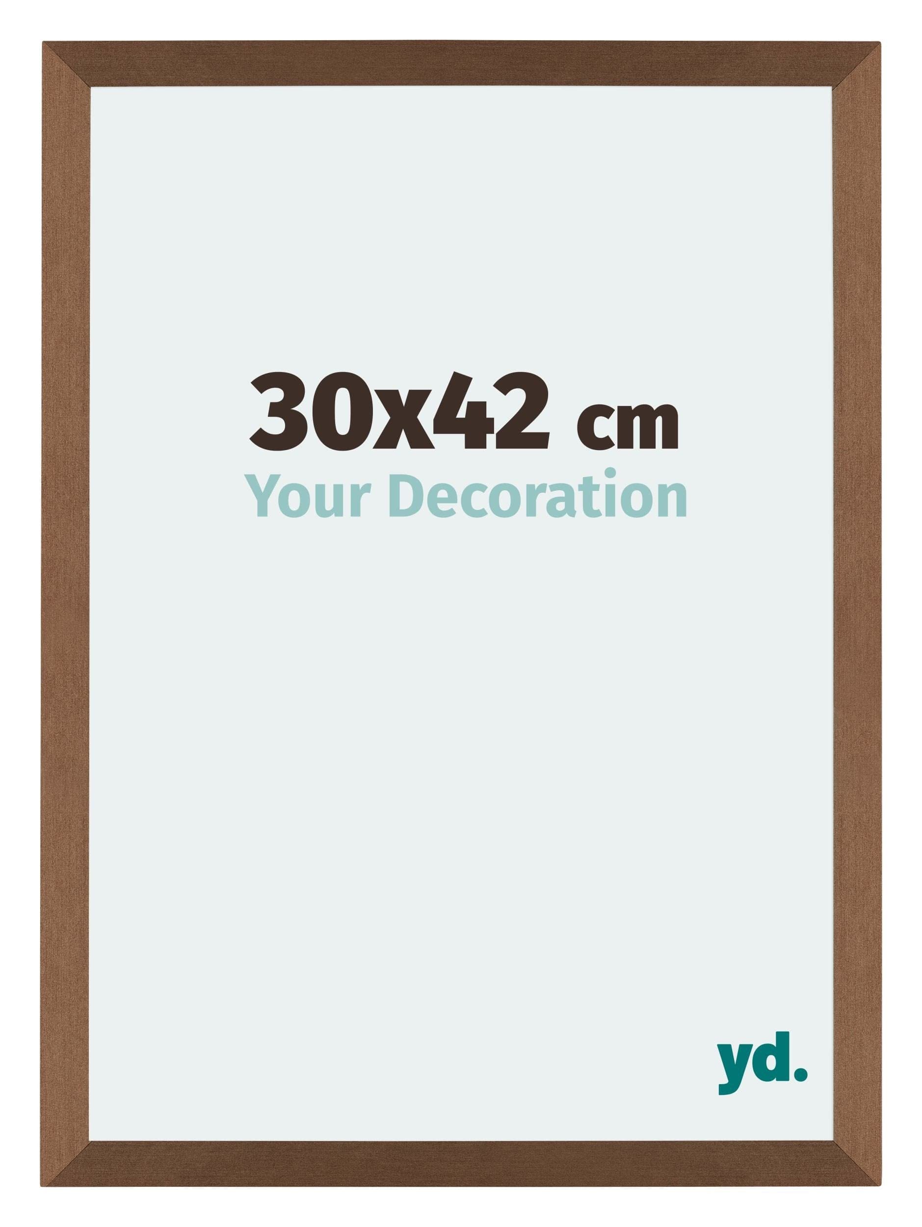 Your Decoration - Picture Frame 30x42 cm - Copper Design - Decorative Wall Frame in MDF with Antireflection - Frame 30x42 - Mura