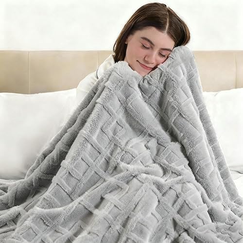 Vista 72 de Manta térmica, manta eléctrica con 5 niveles de calefacción y apagado automático de 4 horas, manta de calentamiento rápido de sherpa súper suave