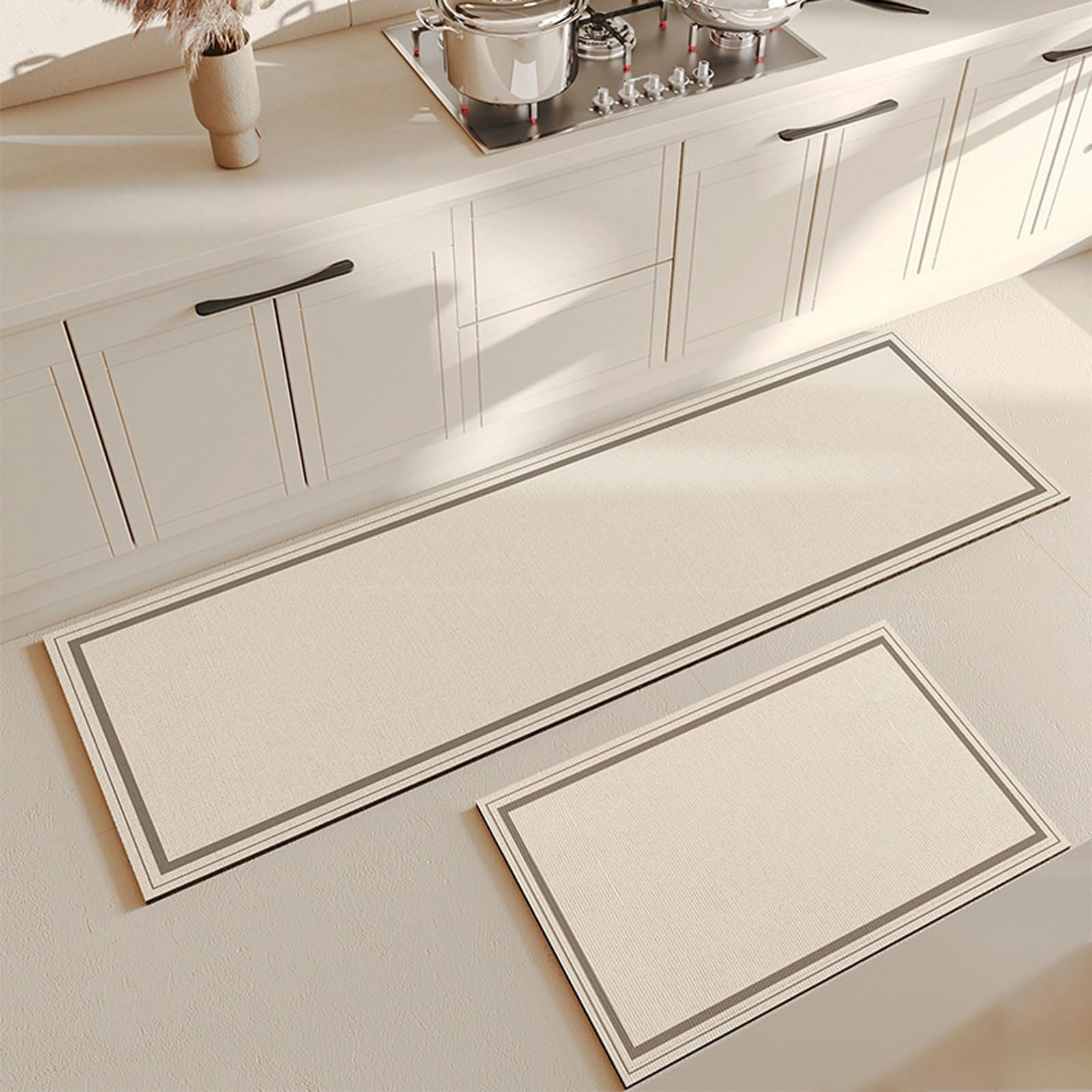 Enigmaire Standing Runner Rugs,Non Slip Waterproof Kitchen Floor Mats,Anti Fatigue Standing Area Rugs,Washable Kitchen Floor Rug,Stain Resistant,Comfort,Absorbent,Oil Resistant,For Office,Home,Indoor
