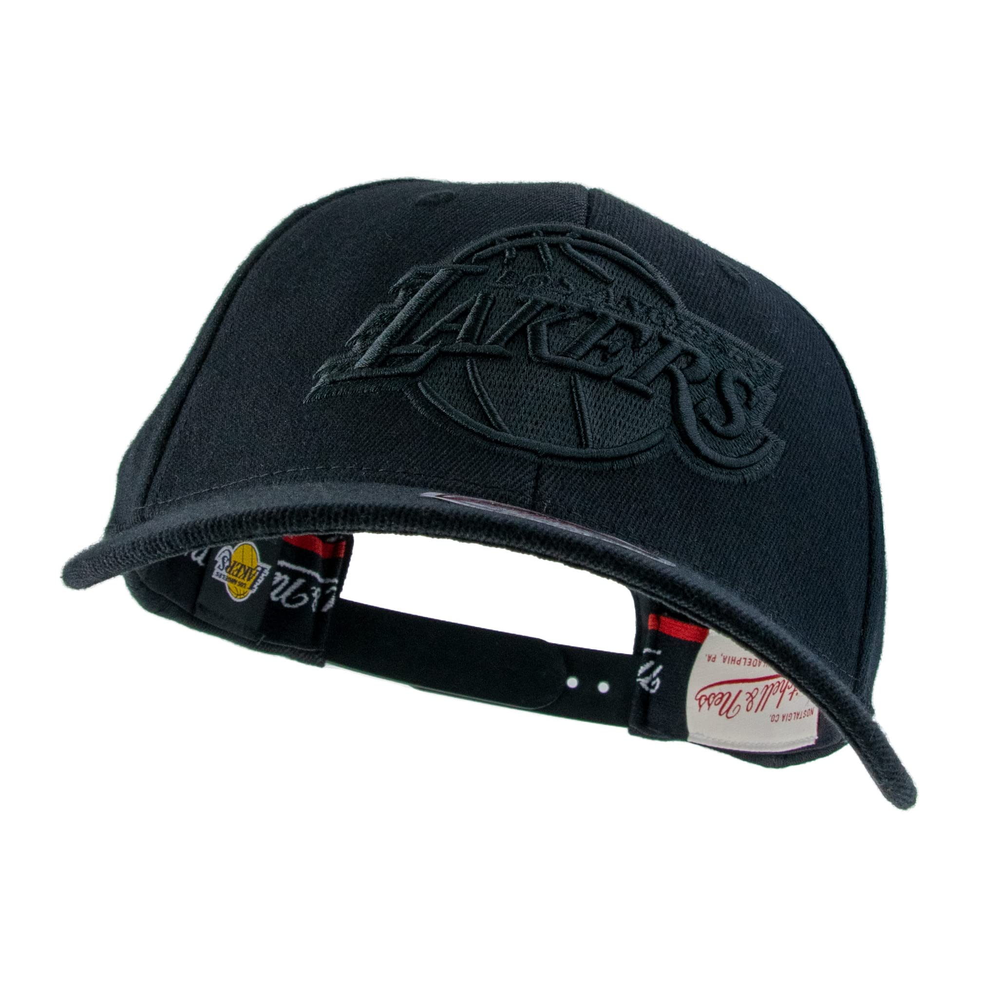 Mitchell & Ness NBA NBL/BLK Logo Classic Red Baseball Gorra Snapback, Negra