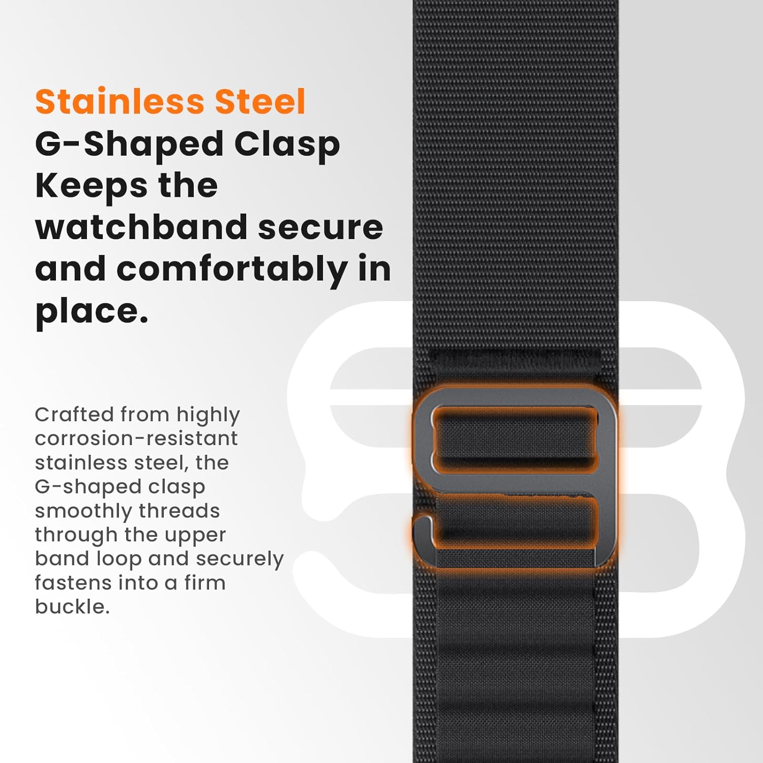 BANSO 22mm Quick Fit Nylon Watch Band for Garmin Fenix 8 47mm,for Fenix 7/7 Pro Fenix 6/6 Pro Fenix 5/5 Plus Watch Strap Garmin forerunner 965 955 945 935 745 Watch Band Approach S62/S60 - Image 6