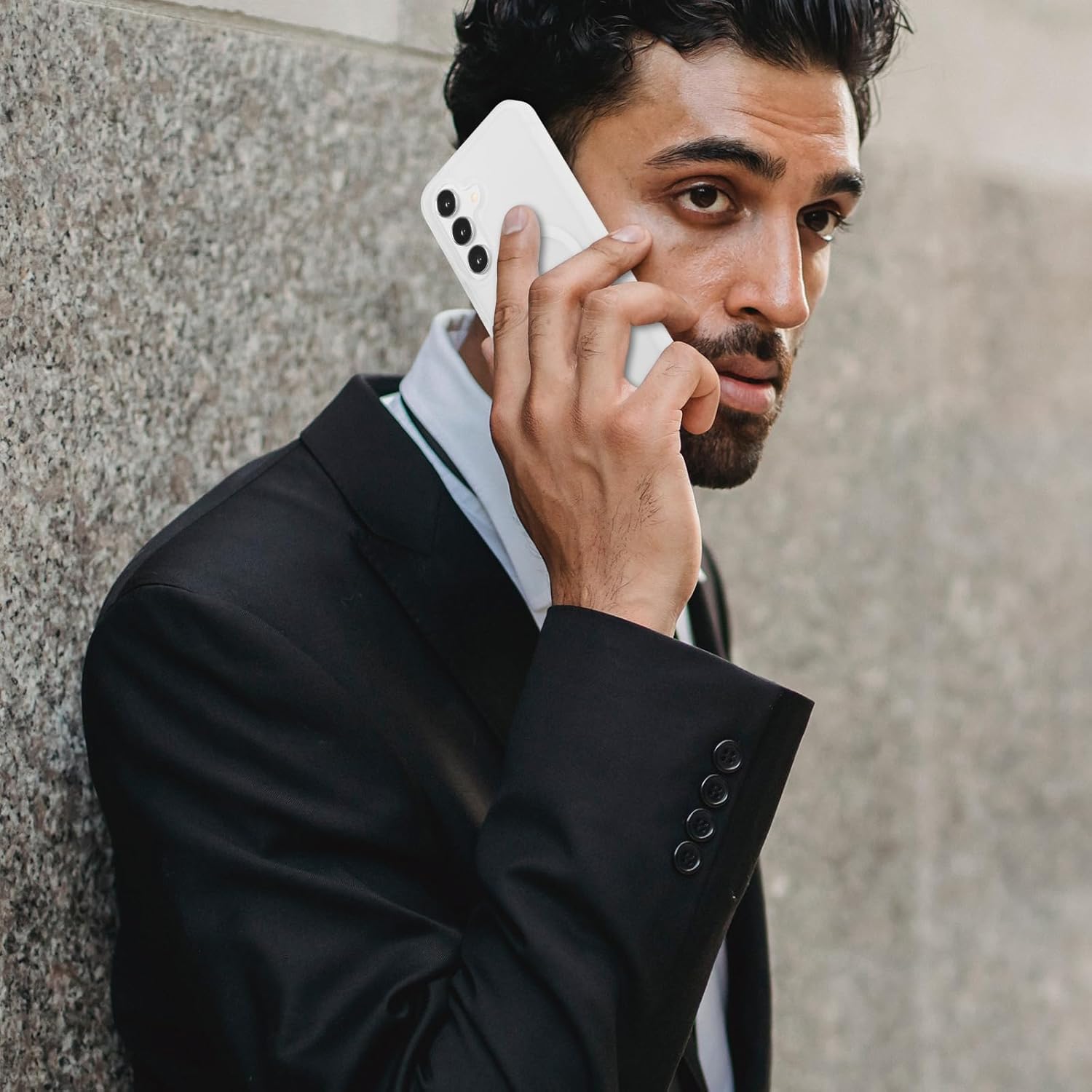 RALEAVO for Samsung Galaxy S24/S25 Case Strong Magnetic Cover [Compatible with Magsafe] Slim Shockproof Protective Phone Case for S24/S25 with Translucent Hard Back,White - Image 6