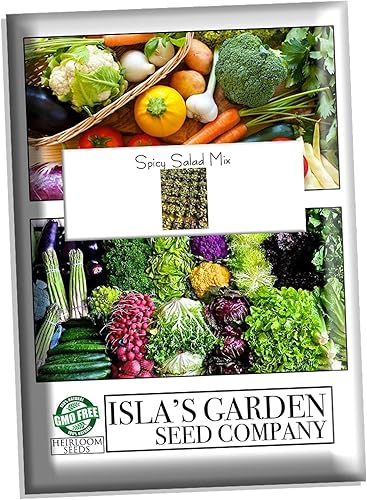Miniatura 7 de Mezcla de ensalada picante, mezcla de variedades picantes de semillas para plantar, más de 500 semillas tradicionales por paquete, semillas de