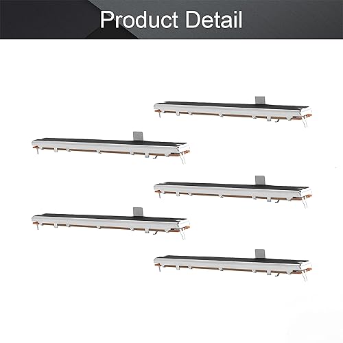 Miniatura 39 de Fielect 5 unids 10K Slide Potenciómetro de película de carbono Fader resistencias variables Mezclador 2.953 in 6Pins 10K Ohm Slide Potenciómetros