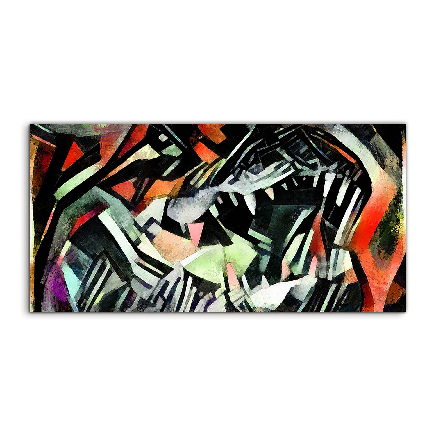 Tableau moderne verre trempé crocodile pour grand mur vide - 8
