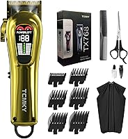 Vista 1 de Cortapelos para hombres, recortadora de pelo profesional para hombres, sin cable y con cable, para cortar y arreglar el cabello. Kit de recortadora