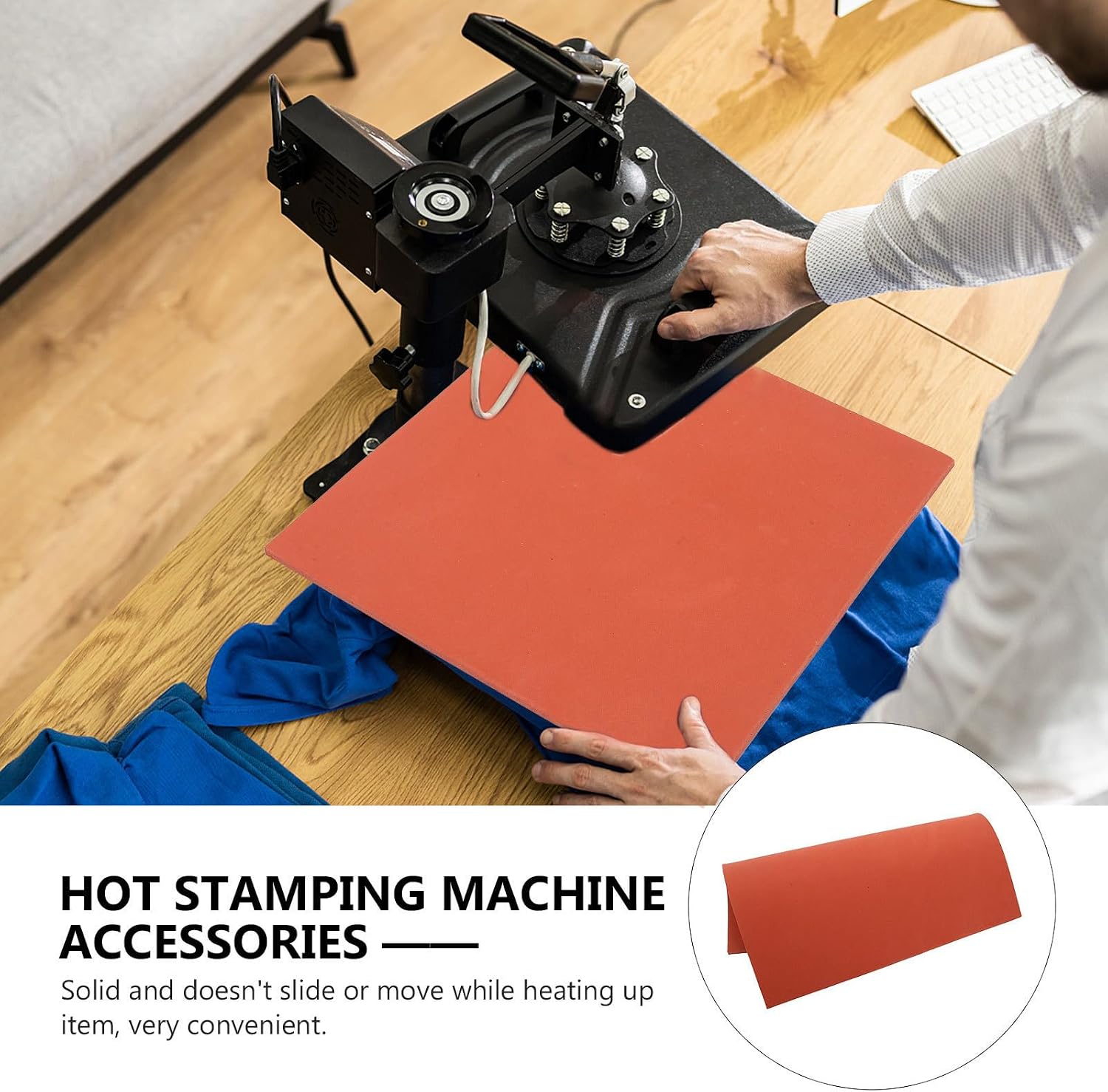 Silicone Heat Press Mat Insulation Pad Wear Resistant for Crafts