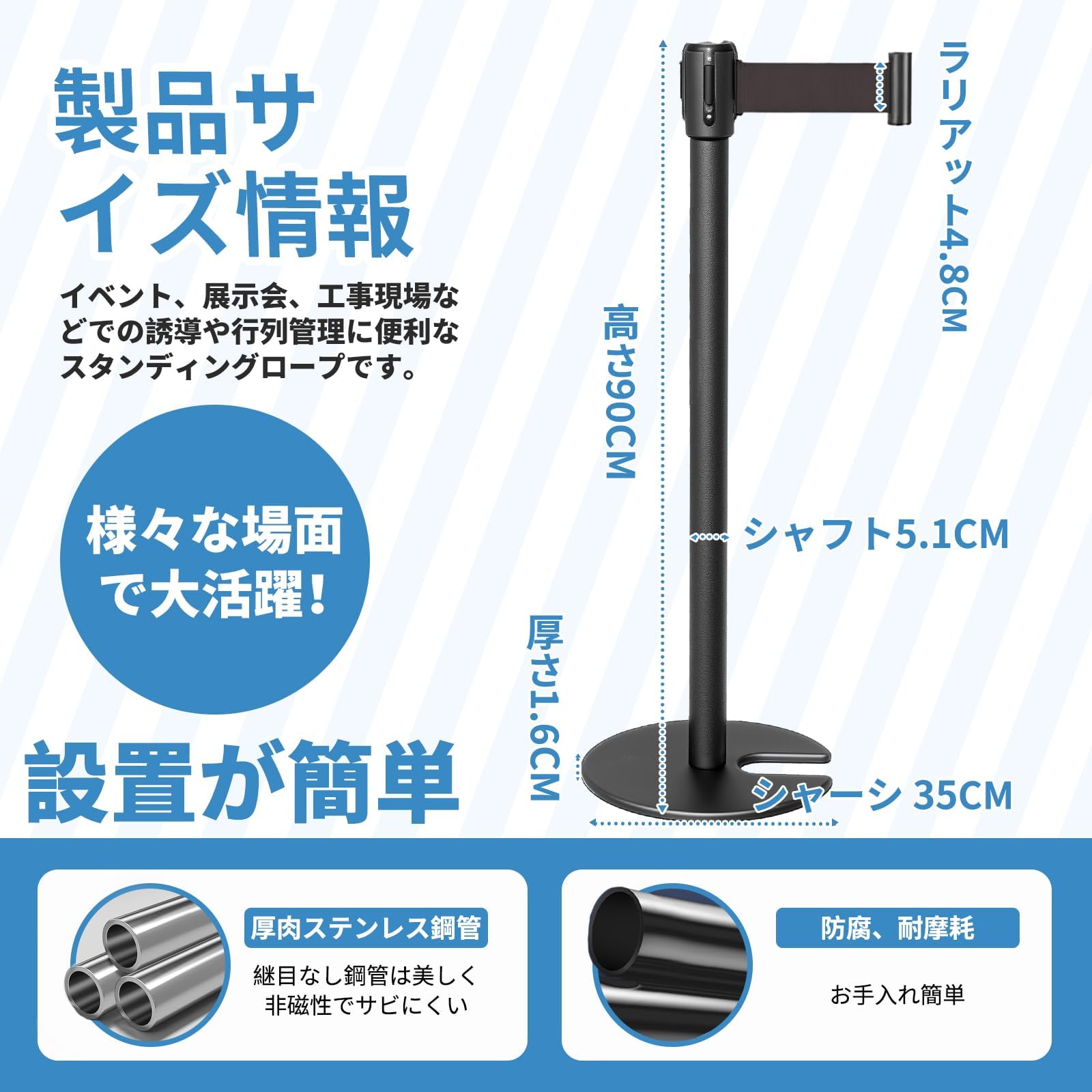 Amazon | NODIBRO ベルトパーテーション 4本セット4方向連結 移動が