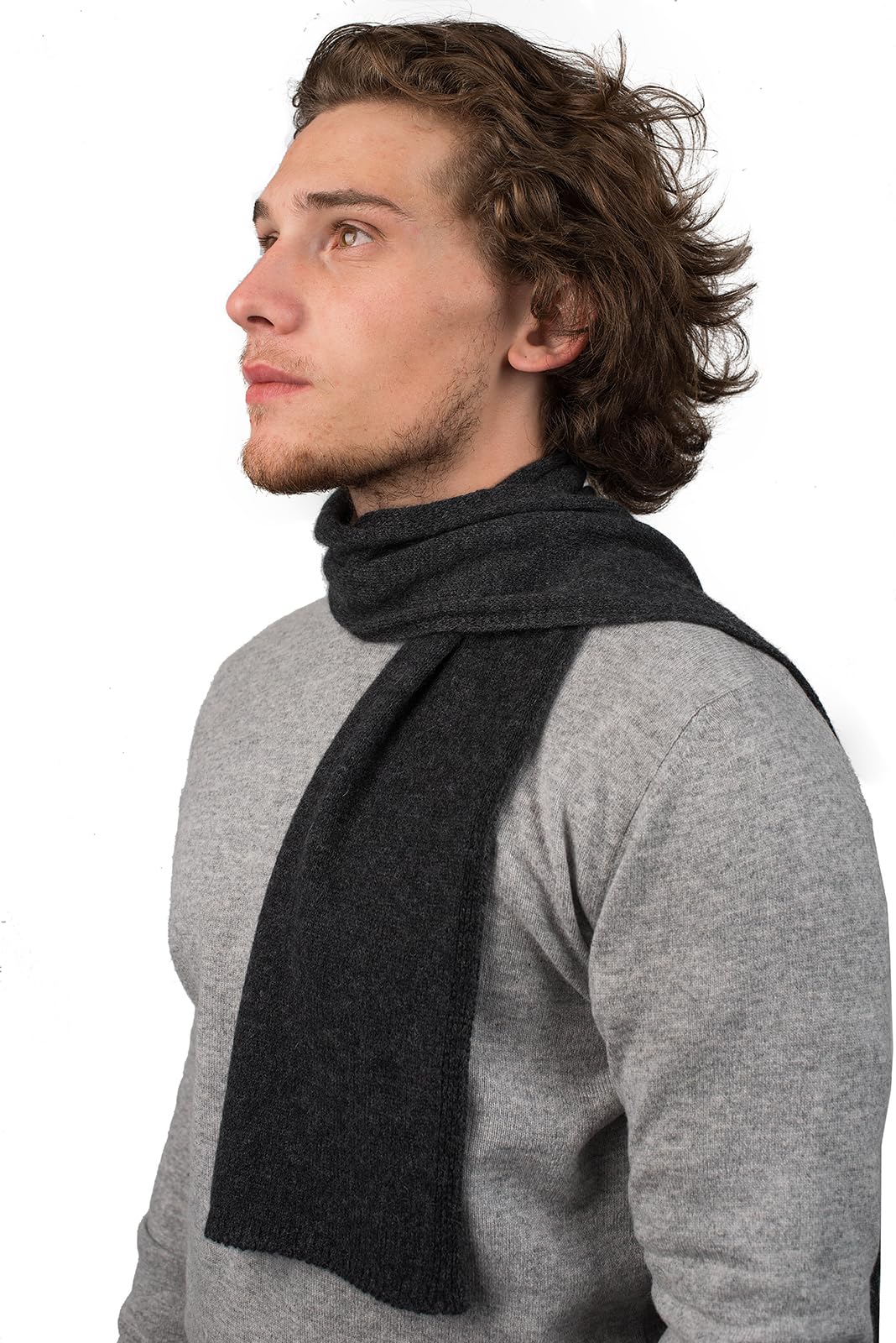 Mini Sciarpa 100% Cashmere Dalle Piane - Uomo/Donna, 15x140 Cm, Made In Italy - Foto 8