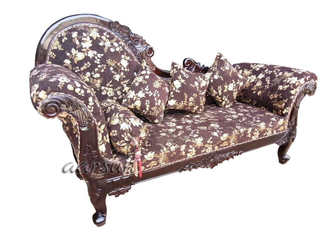 Aarsun Woods Handcrafted Wooden Deewan | Wood Diwan | Traditional Diwan | Wooden Living Room Furniture | Saharanpur Wooden Furniture | Recamier | English Furniture