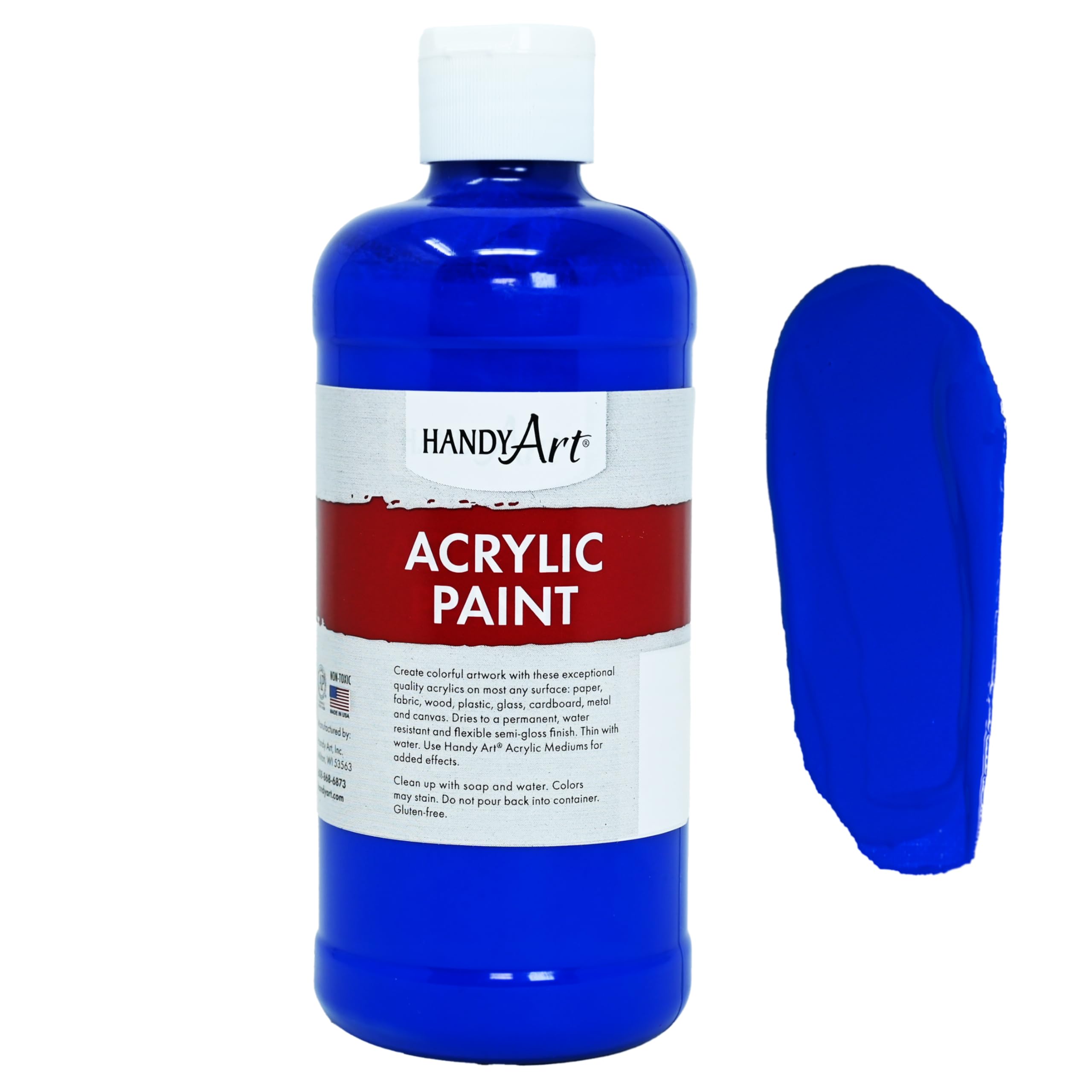 Handy Art Student Acrylic Paint 16 Ounce, UltRAMarine Blue