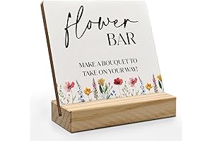 Rustic Chic Floral Bar Sign: An Enchanting Décor for Your Botanical Soirées