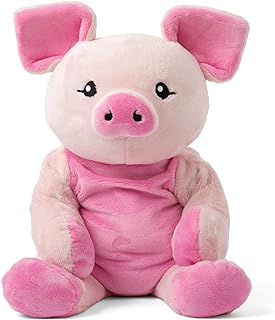 HUGIMALS Harper the Pig 20 Inch 4.5 lb Heavy Cute Sensory Weighted Comfort Plush | Large Unscented Washable Self Care Calming Stuffed Animal for Kids, Teens and Adults