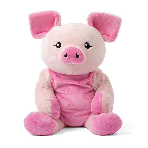 HUGIMALS Harper The Pig 20 Inch 4.5 lb Heavy Cute Sensory Weighted Comfort Plush | Large Unscented Washable Self Care Calming Stuffed Animal for Kids, Teens and Adults - Harper the Pig