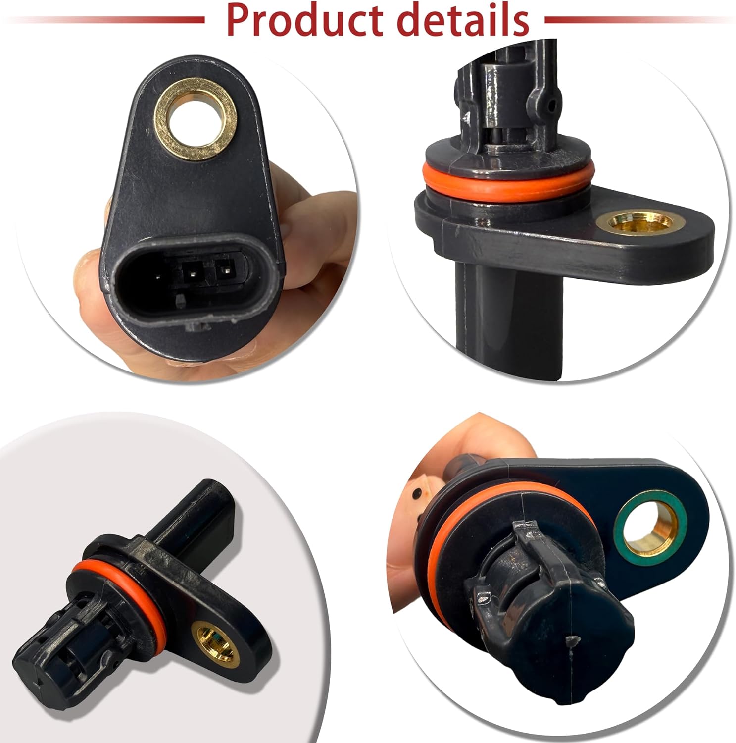 2 Pcs Camshaft Position Sensor (Air Intake & Exhaust) with Harness - Part Numbers:55565708&55565709 - Compatible with Chevrolet Aveo/Aveo5/Cruze/Sonic/Trax & Pontiac G3-25195555, 25195556