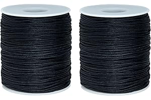 Premium 200 Yards 1mm Waxed Cotton Cord for Crafting