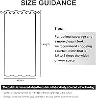 Vista 7 de RYB HOME - Cortinas opacas extraanchas para exteriores, impermeables, resisten el viento, 100 pulgadas de ancho x 84 pulgadas de largo, 1 panel