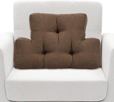 Back Pillow for Recliner Lumbar Support Pillow Soft and Fluffy Back Support Cushion Thick Lumbar Cushion for Chairs, Recliners,Sofa, Couch and Bed for Pain Relief Brown