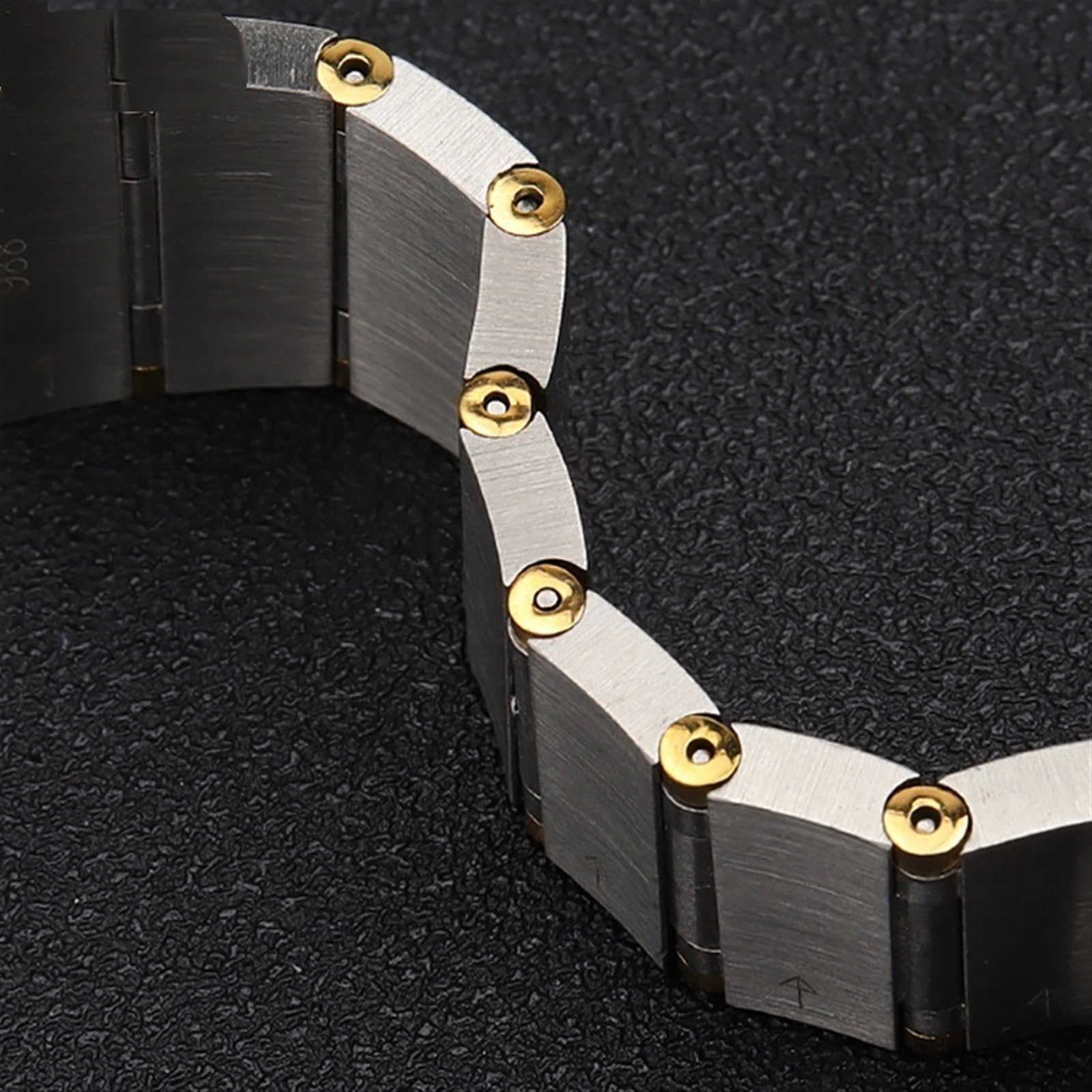 JDIME Pasek do zegarka ze stali nierdzewnej do zegarka Omega 15 mm 17 mm 18 mm 23 mm 25 mm solidna metalowa stalowa bransoletka, wielokolorowe, 23mm