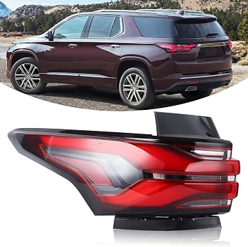 LH LED Outer Tail Light Assembly Compatible With 2022 2023 Chevrolet Traverse rear lamp Left Driver Side 86785340 85133095 GM2804151