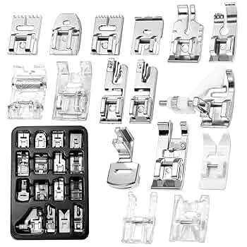 Amazon.com: 16 Pieces Sewing Machine Presser Foot Set fits