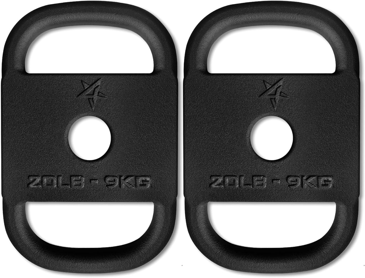 New Version 3-in-1 Cast Iron Ruck Plate 20LB, Weighted Plate for Rucking, Swings, Squat, Strength Training, Fitness Workout, and Home Exercises