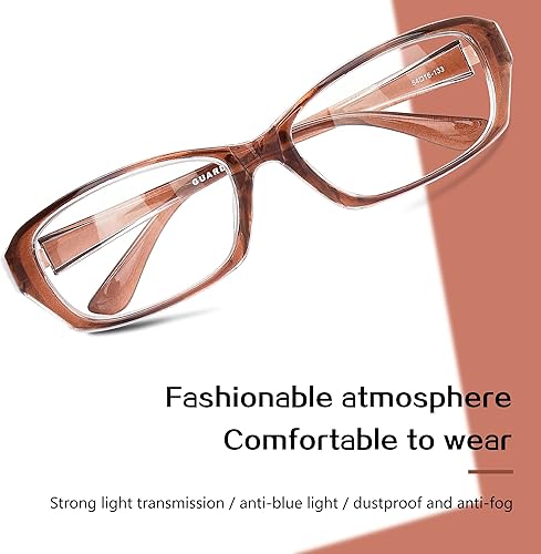 Miniatura 5 de Gafas de seguridad, lentes envolventes transparentes antiarañazos, gafas protectoras desmontables con marco de miopía