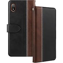 Two-Tone Leather Case for Xperia Ace III SOG08 - Black