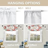 Vista 247 de Cenefas de cocina modernas con patrón de cobre marrón dorado para ventanas, cenefas opacas abstractas de marcas de arañazos y cortinas opacas