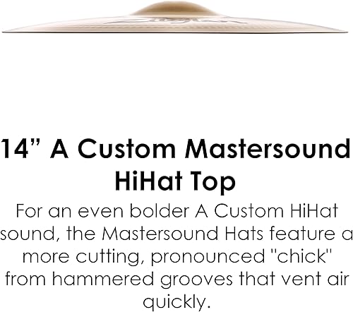 Miniatura 3 de Zildjian 14 pulgadas A Custom Mastersound Hi-hat Top Platillo