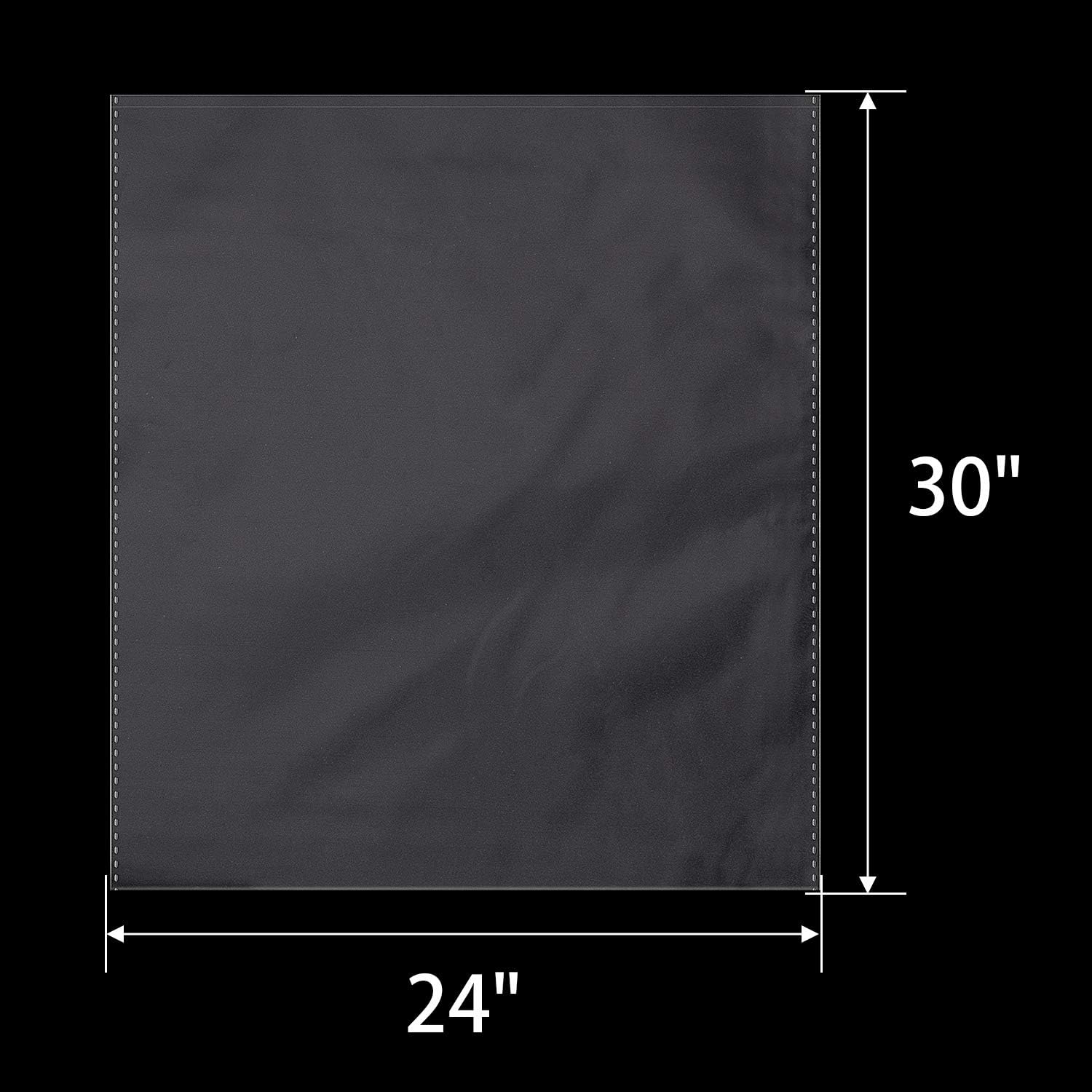 Cellophane Bags,Clear Cellophane Wrap for Baskets, Gifts 24"x 30" 1.5 Mil Thick (20 Pack) : Health & Household