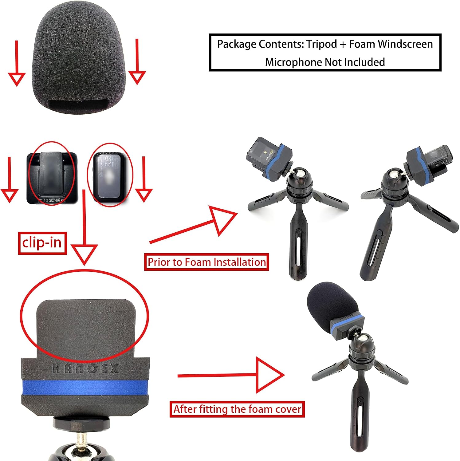 Desktop Tripod Stand For Rode Wireless GO 3 III GO II 2 Wireless Pro image 2